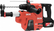 Перфоратор аккум. DCK KRH20V-26(TYPE H2K KIT), бесщеточный, 18В. 2,8Дж, 2АКБ*6а/ч, с пылесосом
