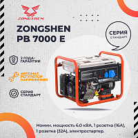 Генератор бензиновый ZONGSHEN PB 7000 E