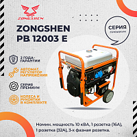 Генератор бензиновый ZONGSHEN PB 12003 E