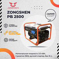 Генератор бензиновый ZONGSHEN PB 2500
