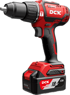 Дрель-шуруповерт DCK KDJZ05-13(TYPE EM), аккум., бесщеточная, 18В, 60Н.м.